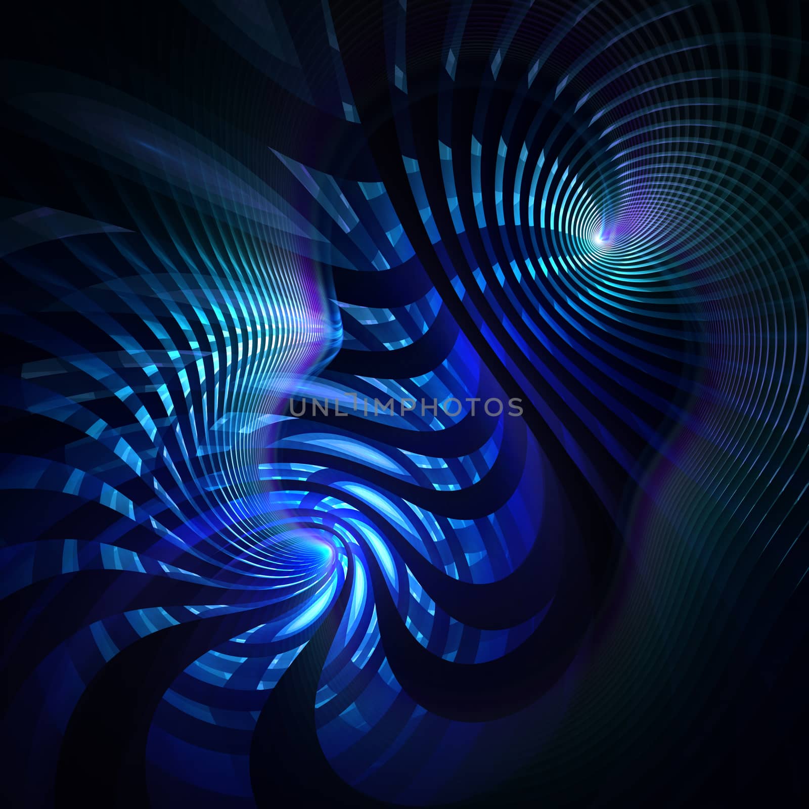 Abstract bright wavy lines on a dark background. Futuristic technology illustration design The pattern of the wave line Abstract modern background for web site business Graphics Raster image