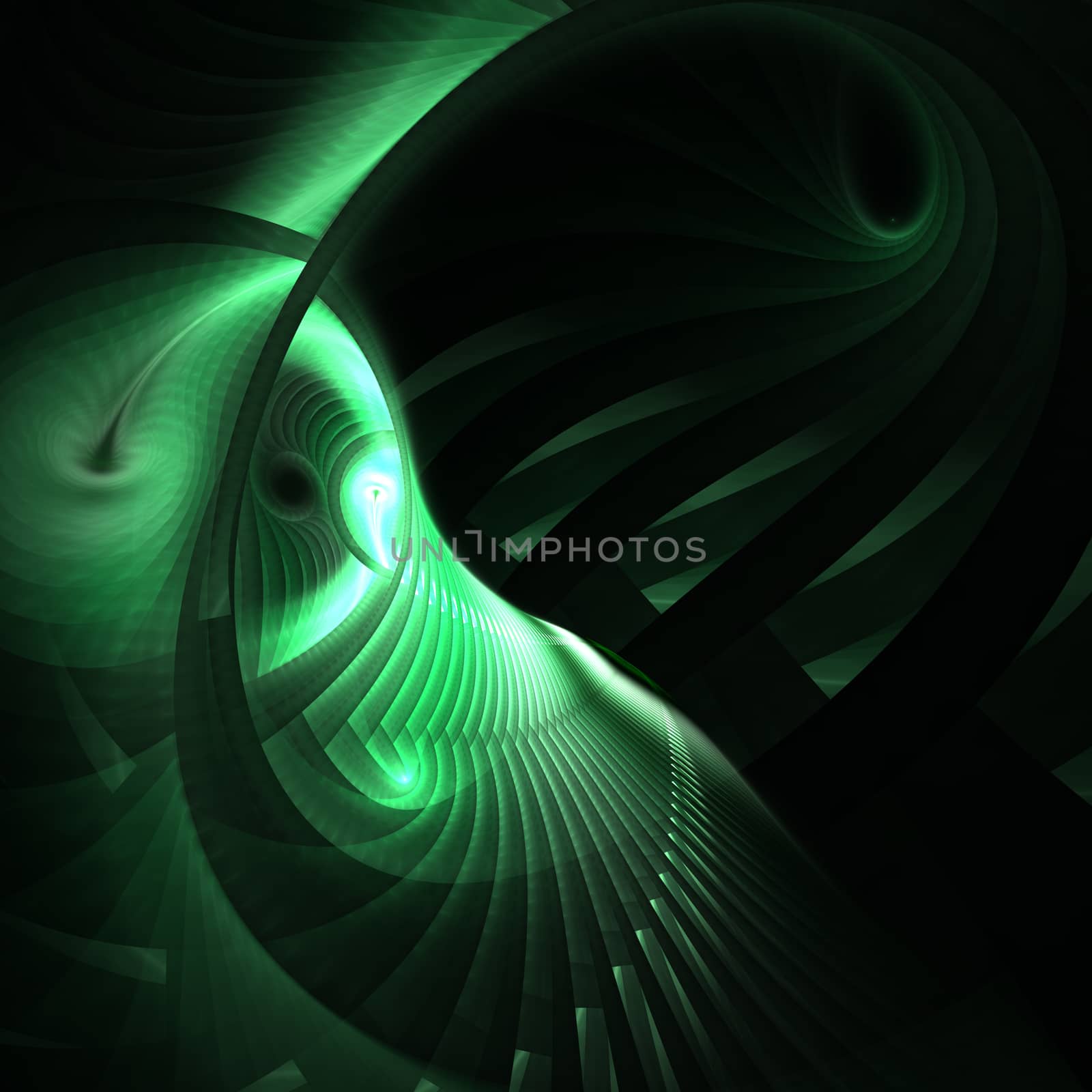 Abstract bright wavy lines on a dark background. Futuristic technology illustration design The pattern of the wave line Abstract modern background for web site business Graphics Raster image