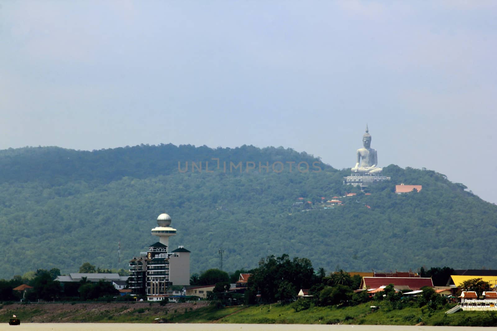View of Phu Manorom - Mukdahan province tourist attraction by Puripatt