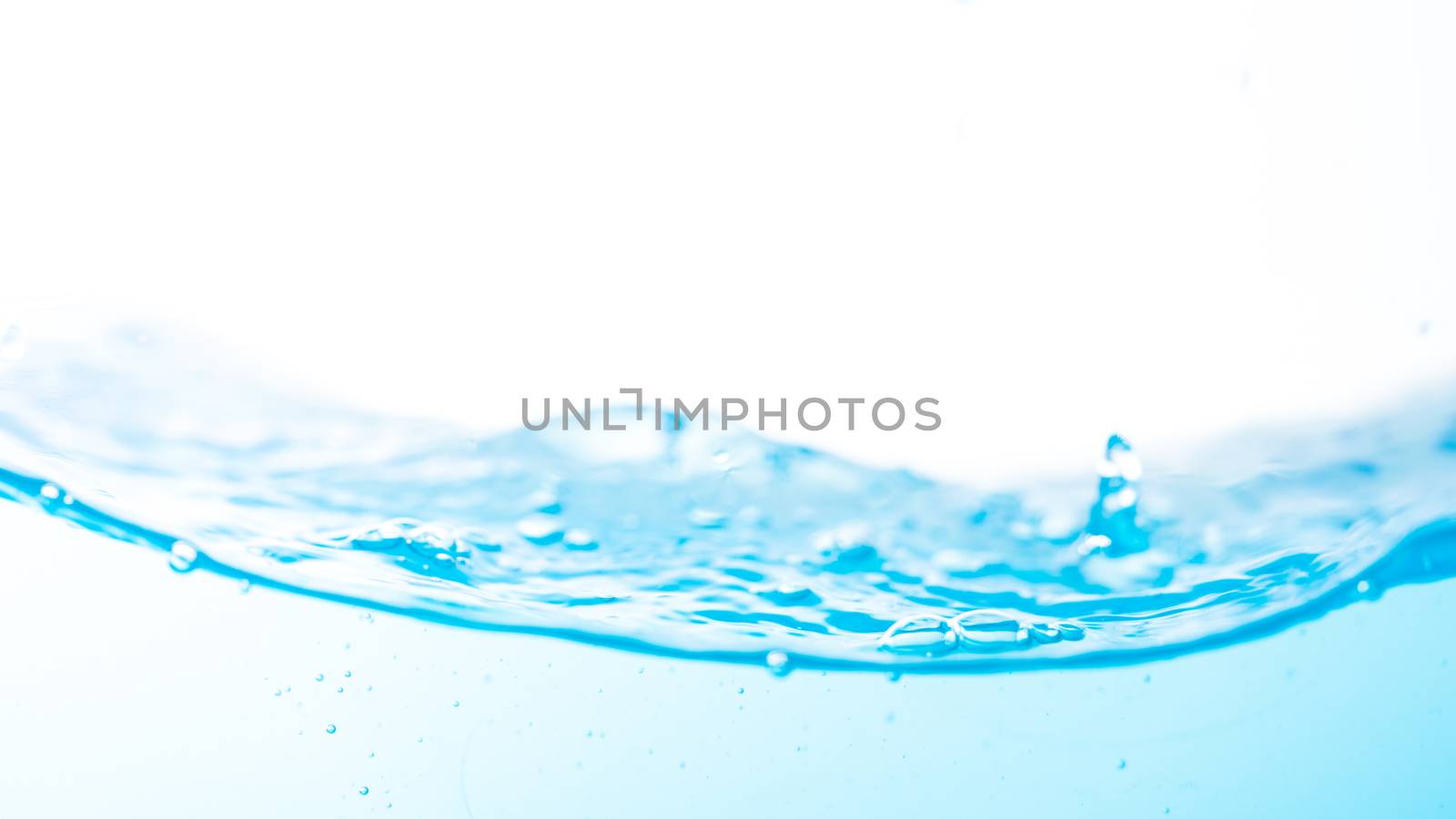 Water splash and ripple isolated on white background