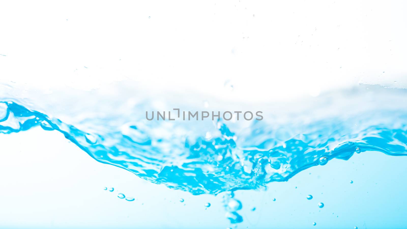 Water splash and ripple isolated on white background