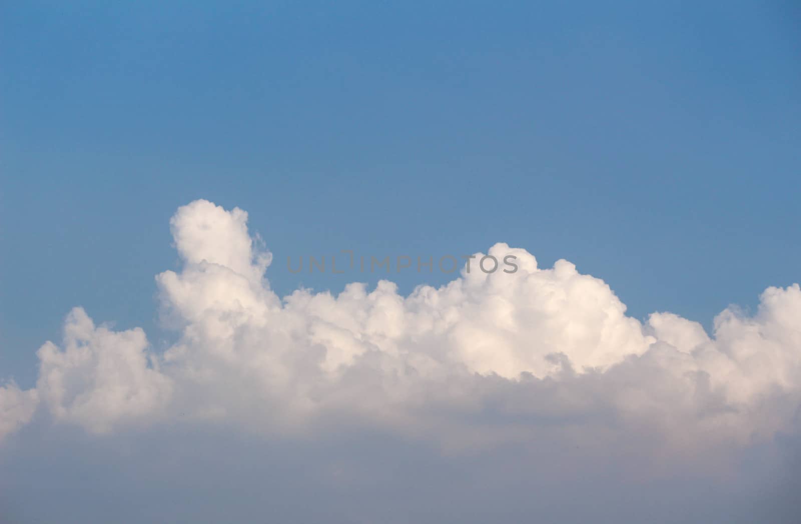 blue sky with white clouds. Nature background. by TEERASAK