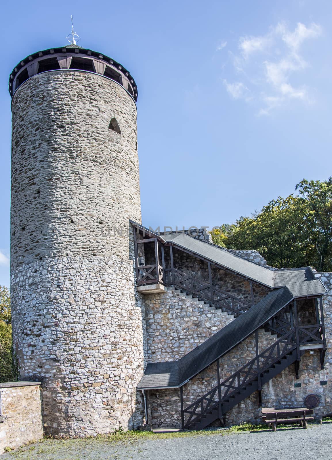 Castle ruins on the Lahn
