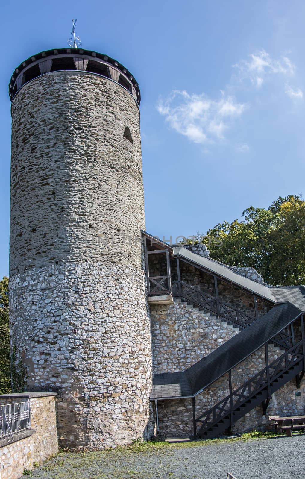 Castle ruins on the Lahn