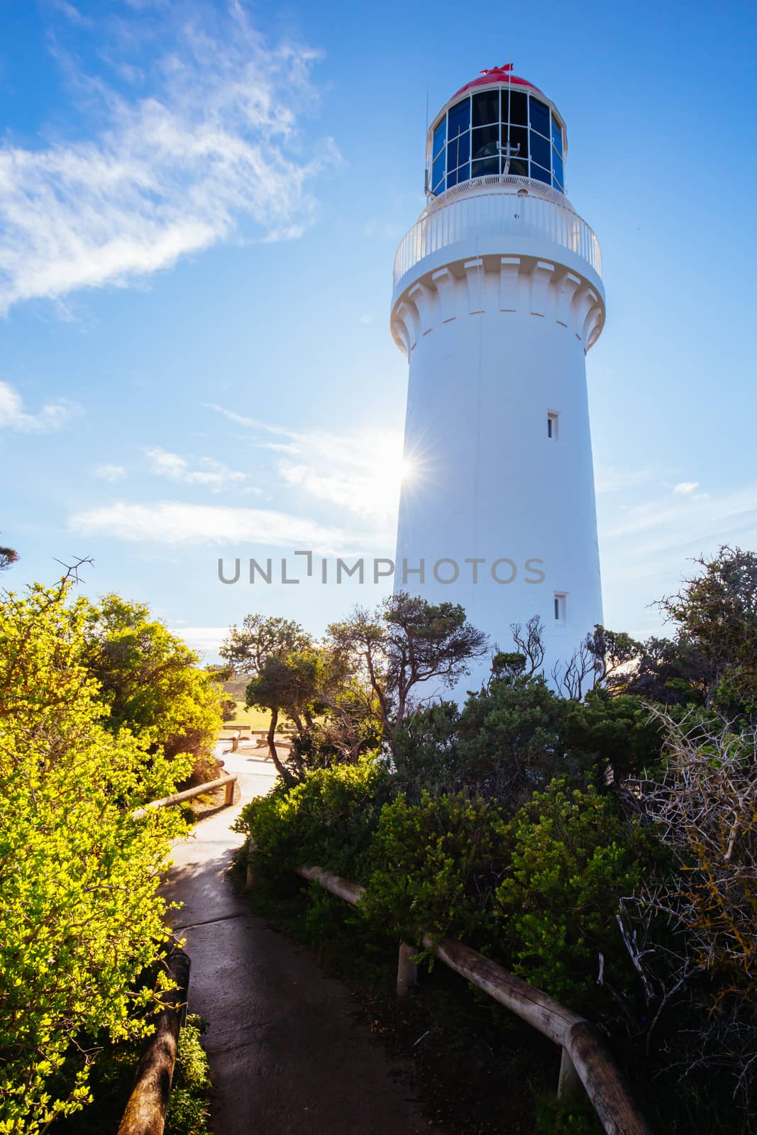 Cape Schanck Lighthouse Reserve on a cool clear winter's morning on the Mornington Peninsula in Victoria, Australia