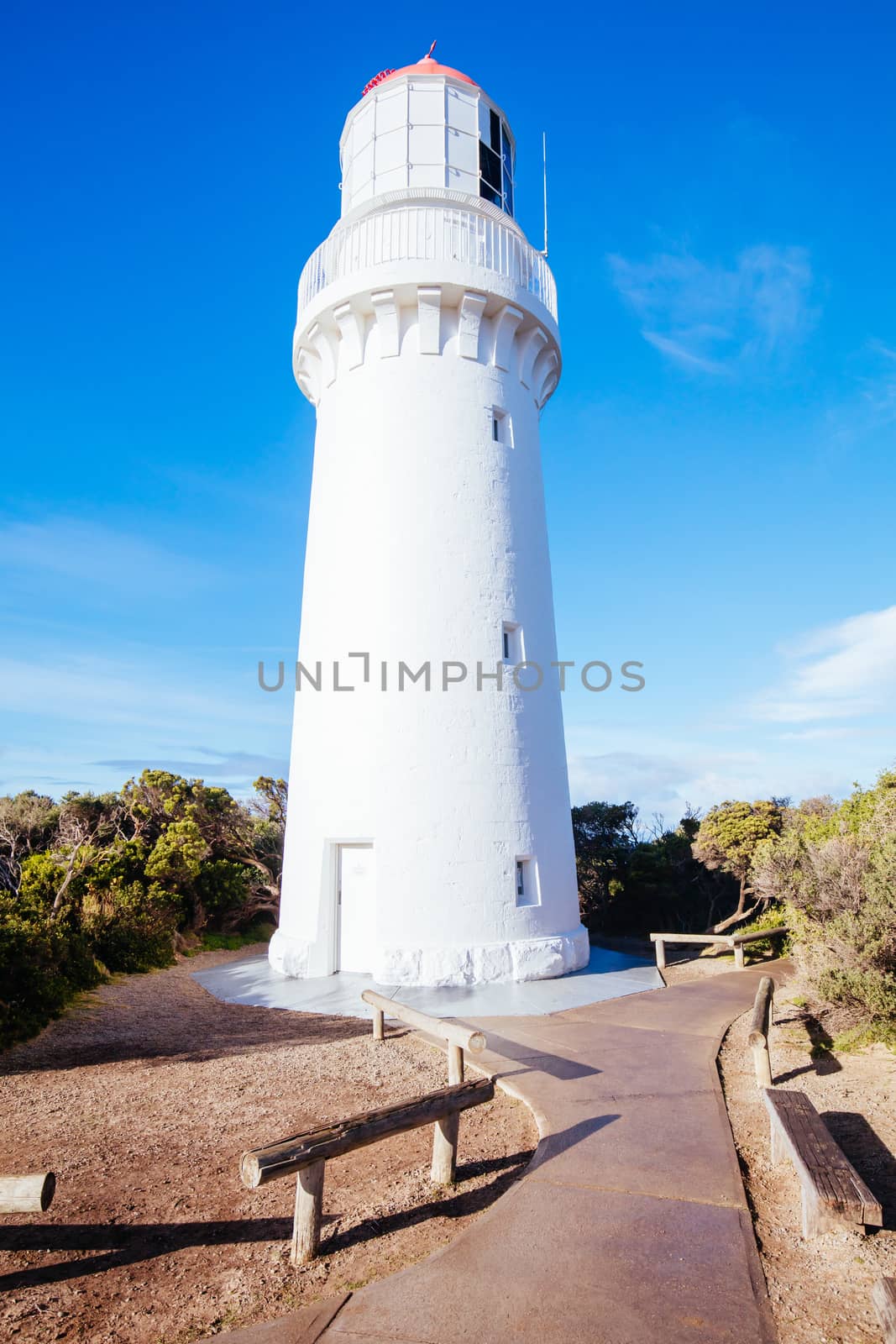 Cape Schanck Lighthouse Reserve on a cool clear winter's morning on the Mornington Peninsula in Victoria, Australia