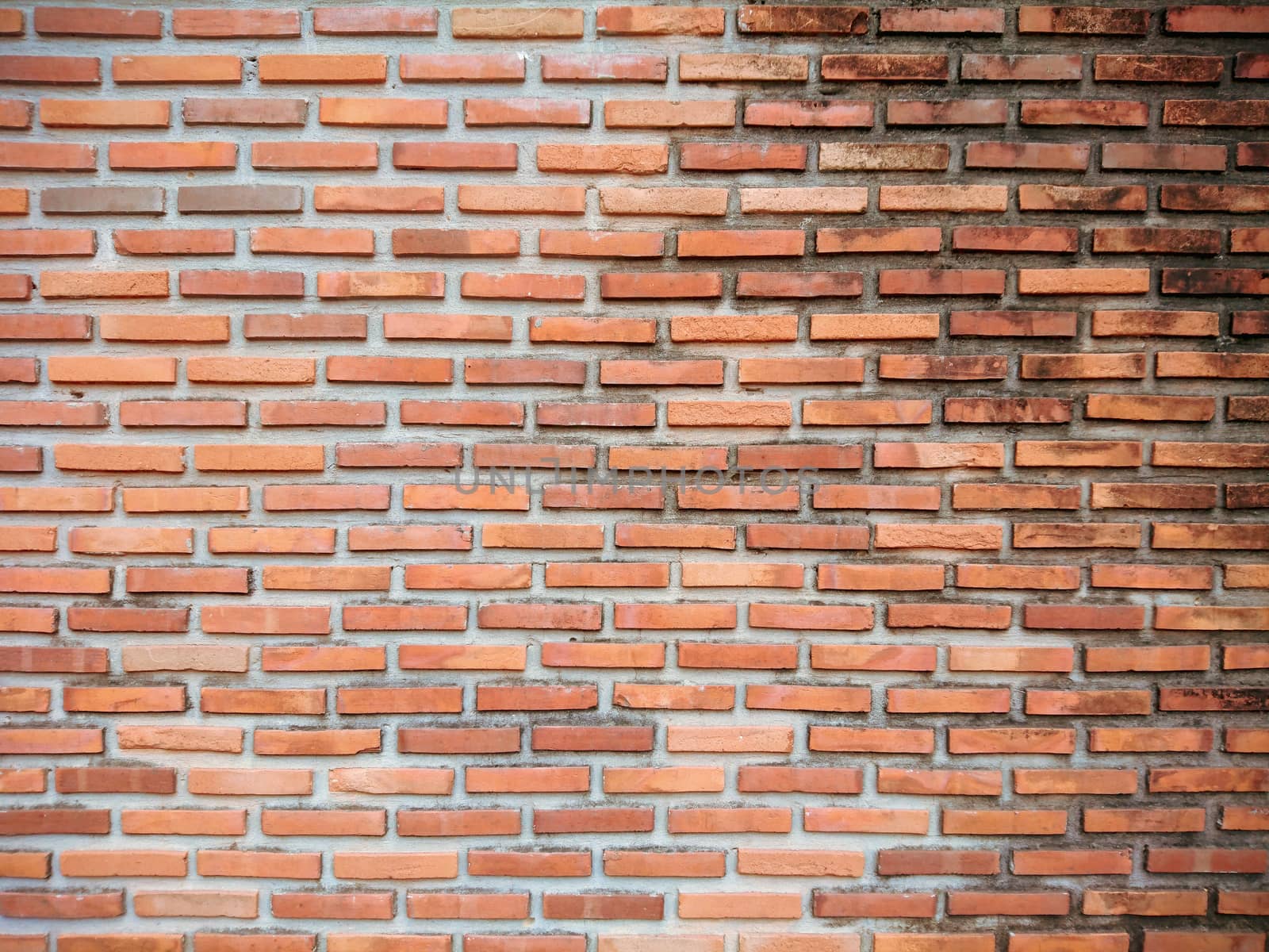 Orange stone brick wall with for background