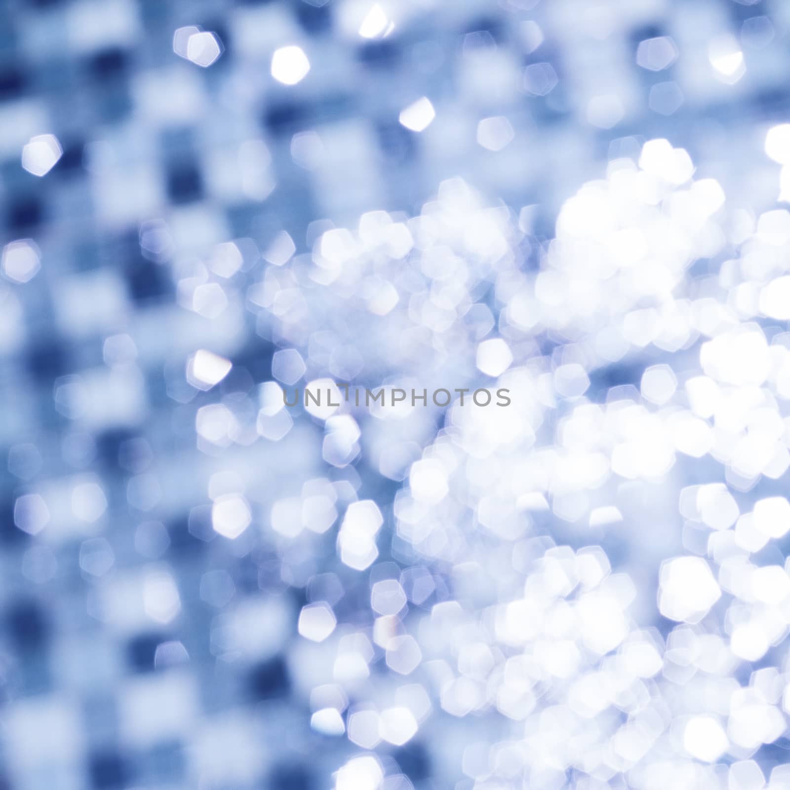 Abstract blur of light and blue background