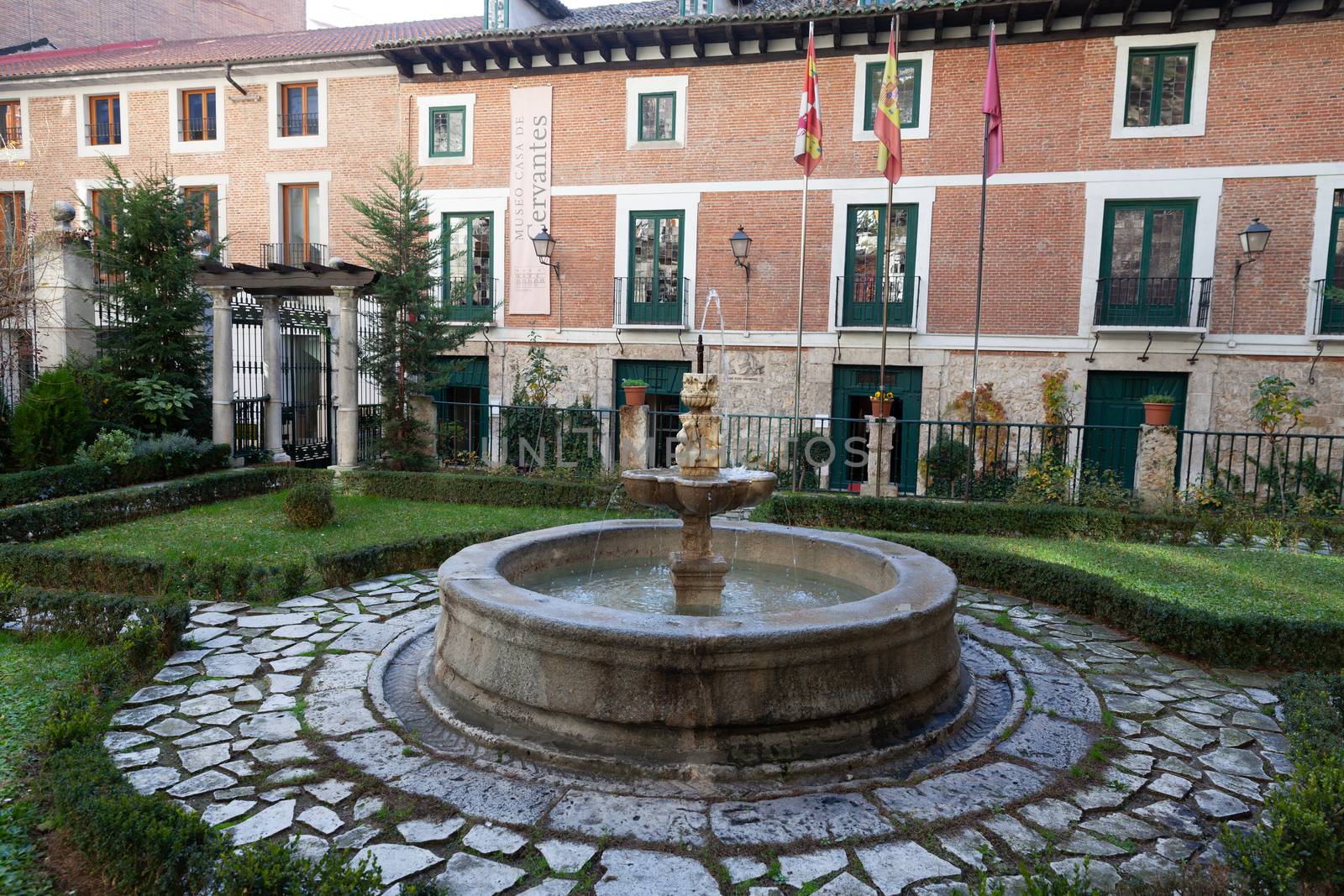 Valladolid, Spain - 10 December 2018: Casa de Cervantes Museum