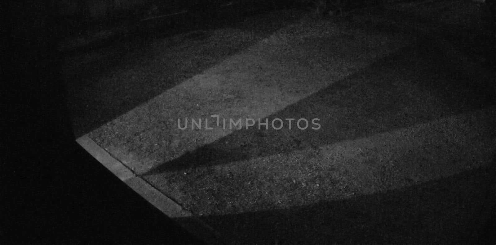 Light and shadow in infrared night view from security camera