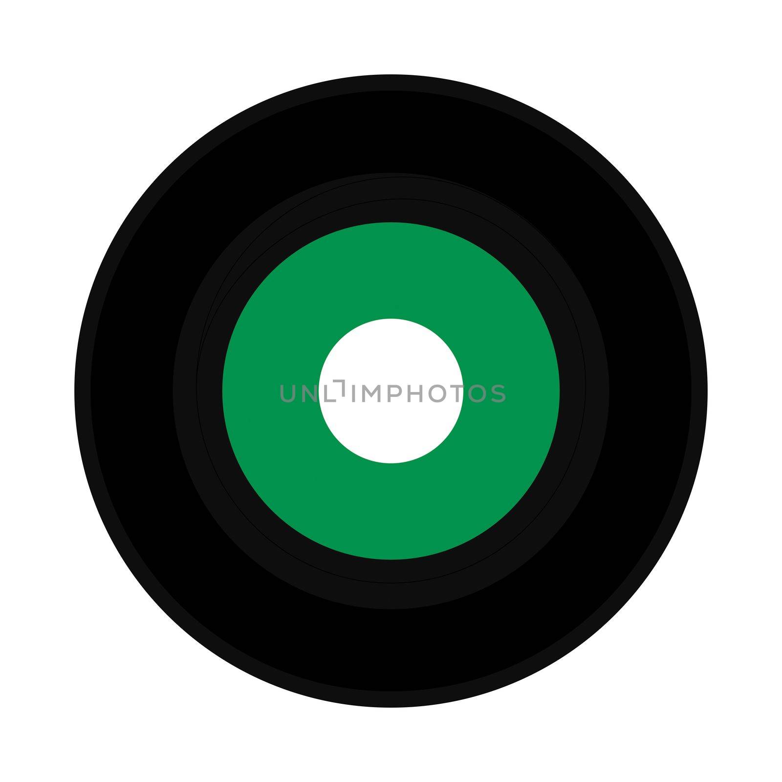 vinyl record green label by claudiodivizia