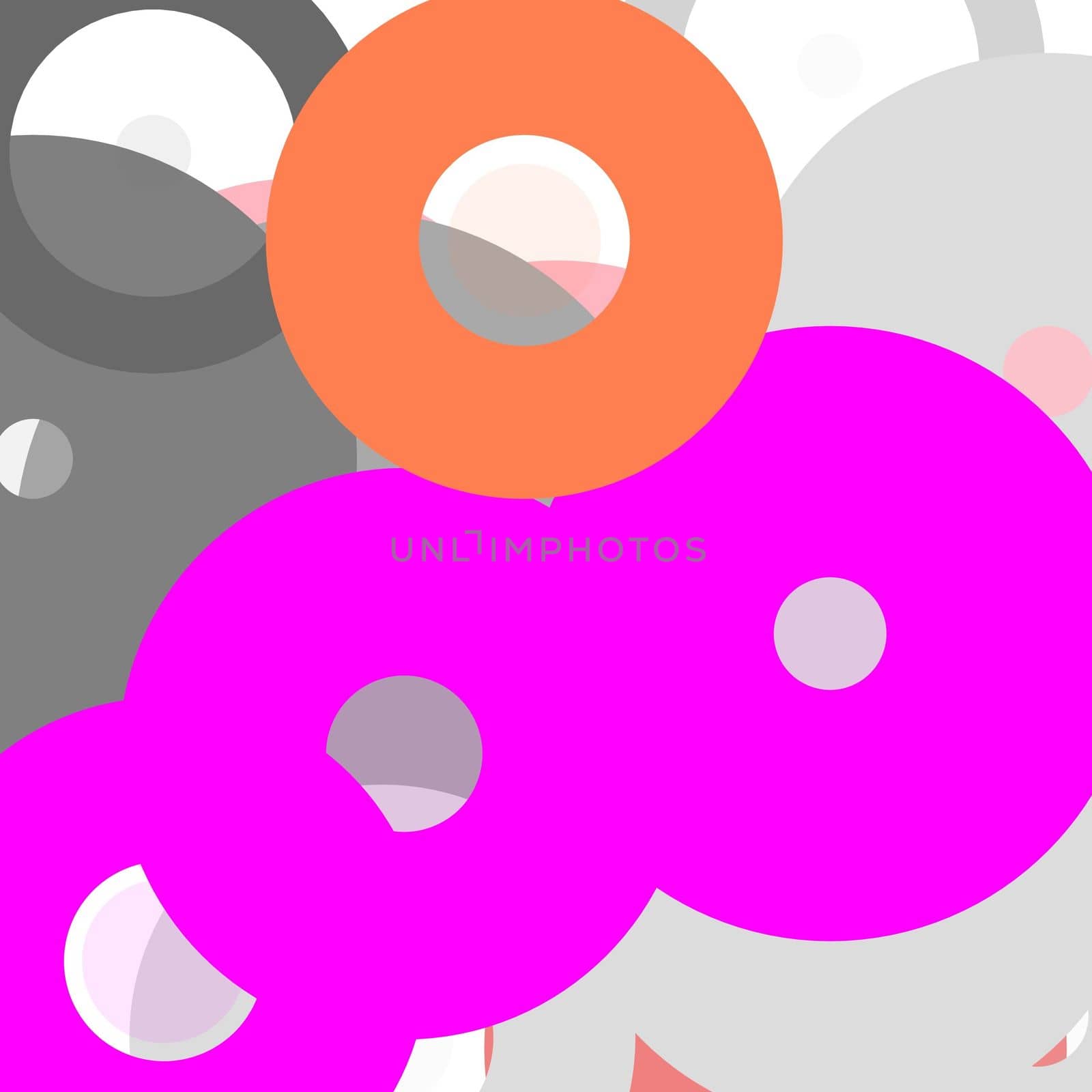 Abstract grey pink circles illustration background by claudiodivizia