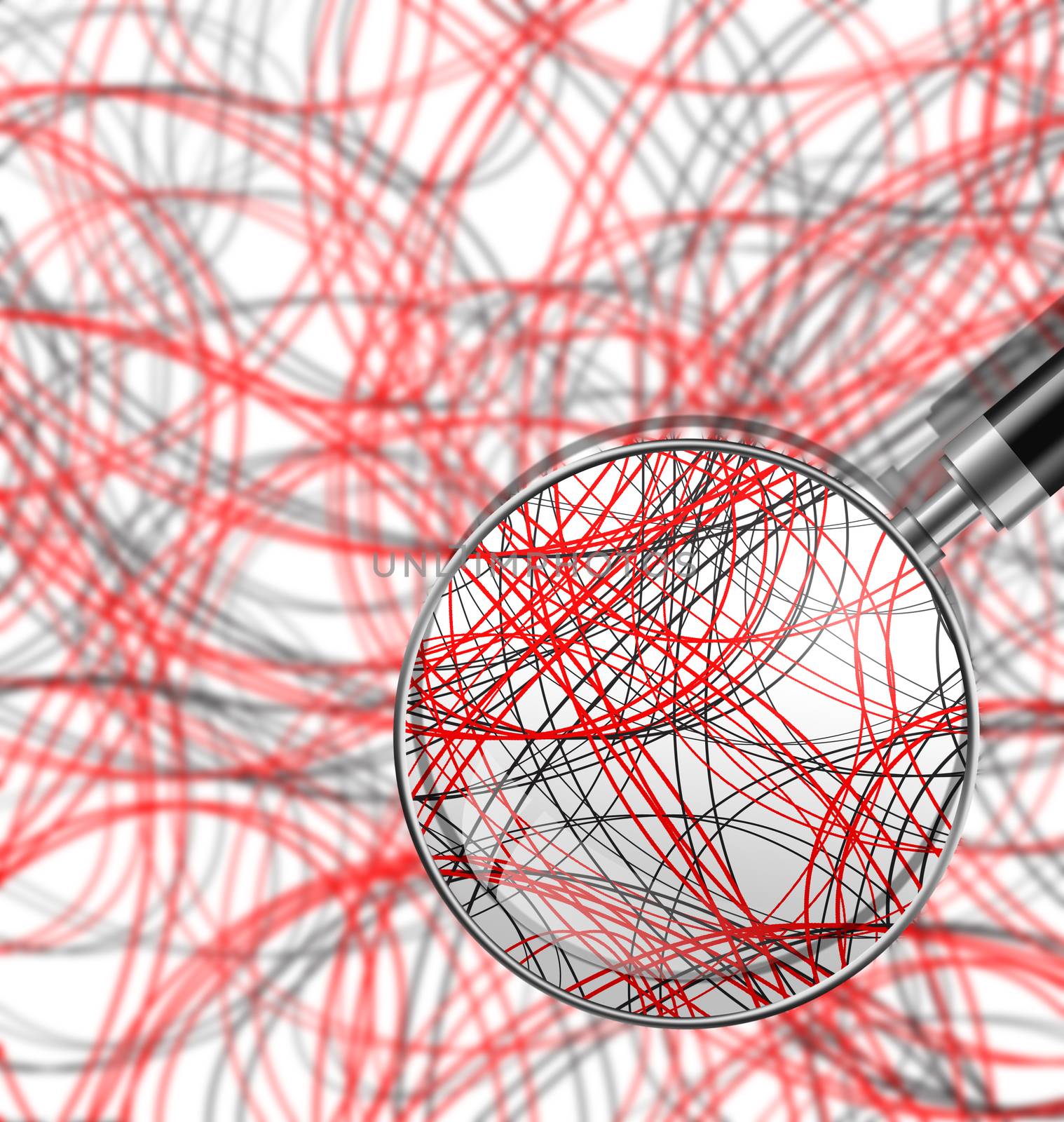 Abstract line Art made in 2d software