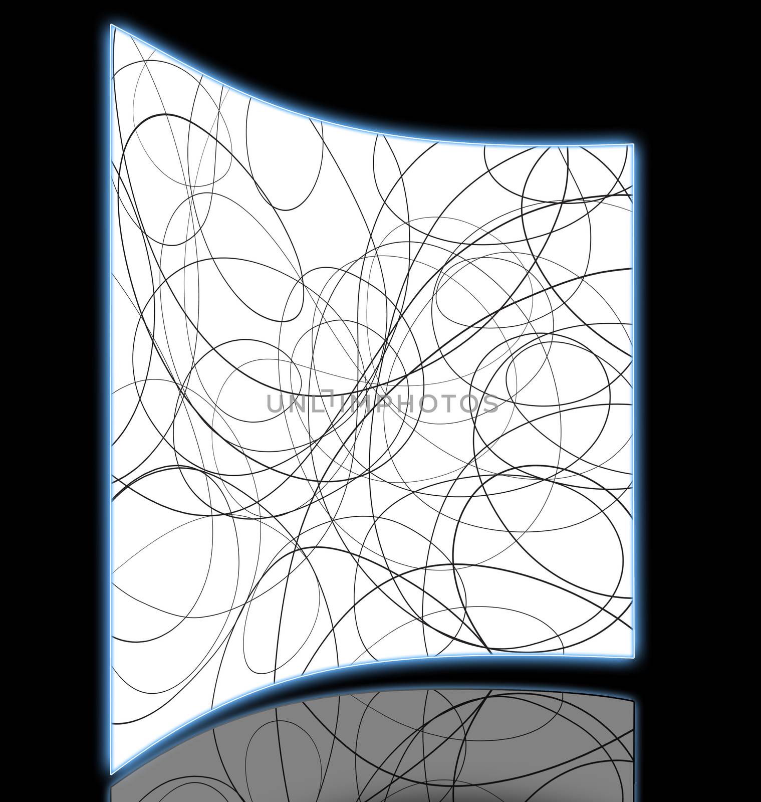 Abstract line Art made in 2d software