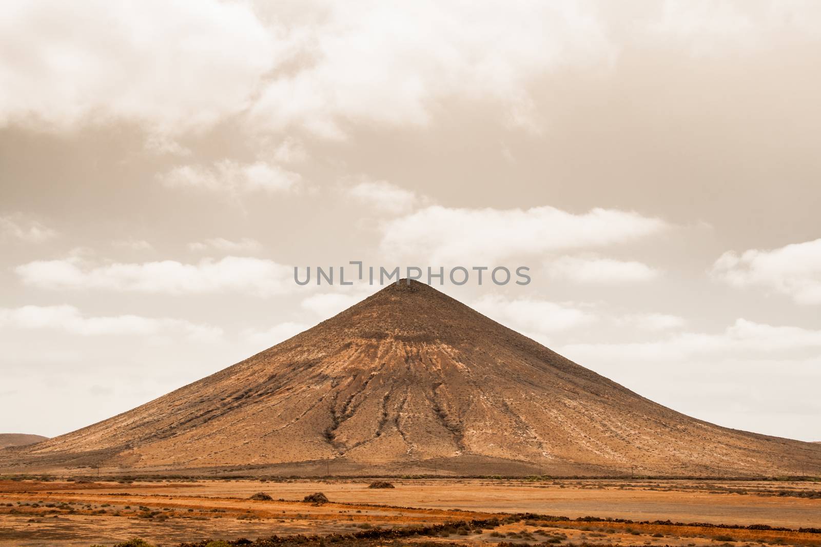 Tindaya mountain Fuerteventura at Canary Islands of Spain