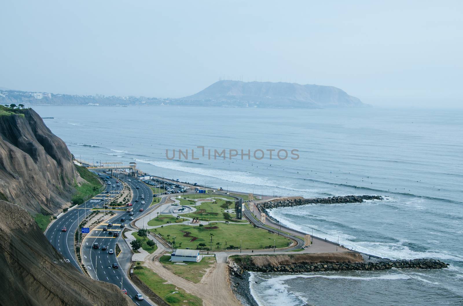 View from the Malecón de Miraflores, Lima - Peru