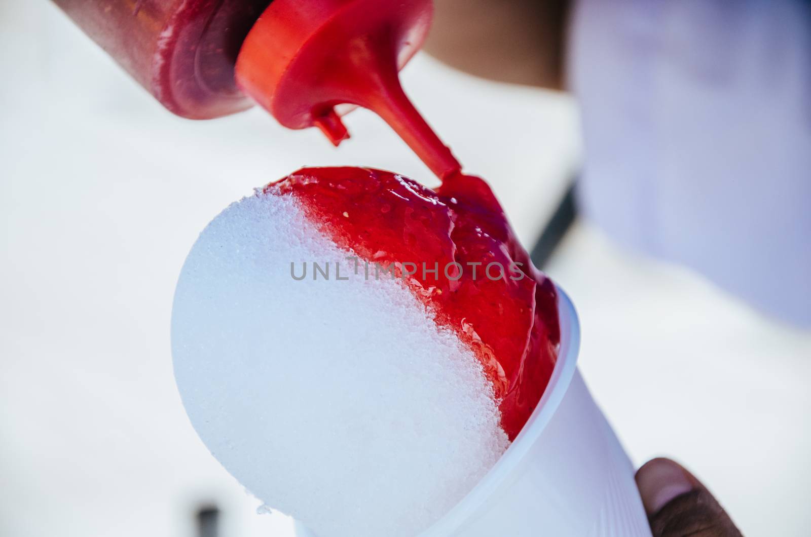 Sweet of crushed ice called in Peru Cremolada