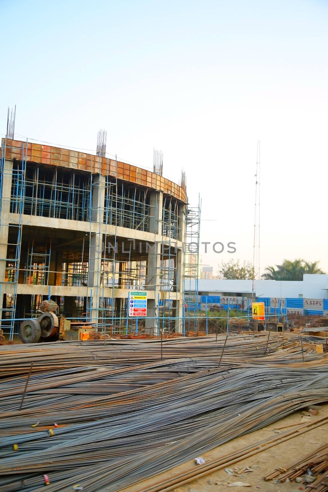 Kurukshetra, India - April 2016 : new construction of building in Kurukshetra by technicalmaanav