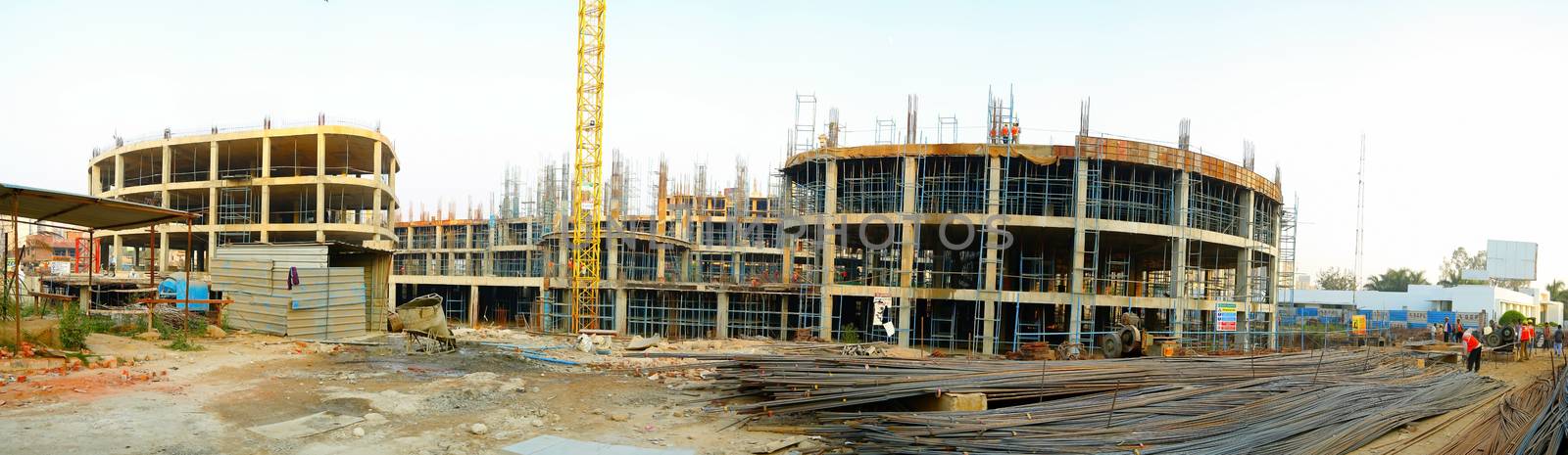 Kurukshetra, India - April 2016 : new construction of building in Kurukshetra