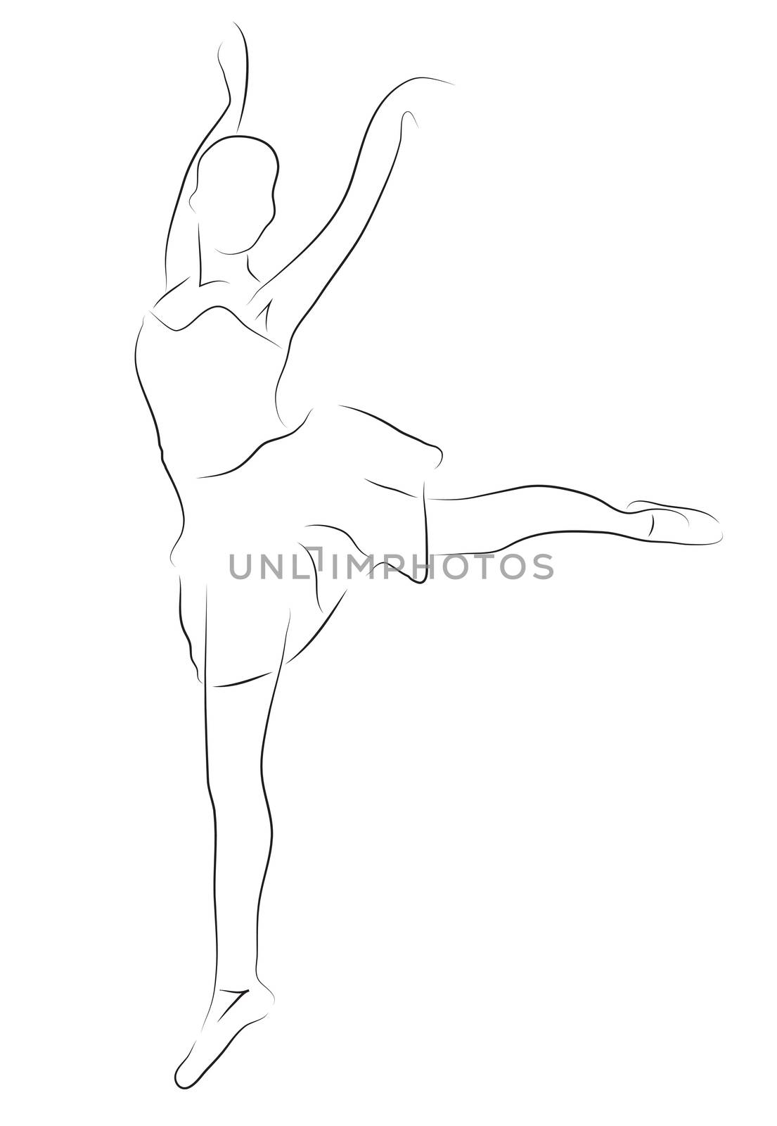 ballet dancer made in 2d software