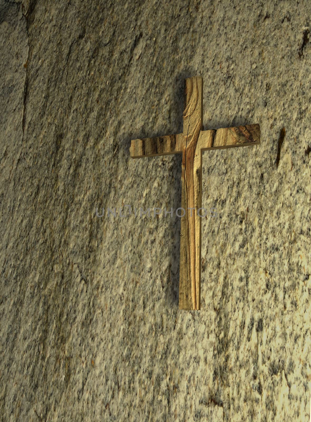 Old Wall With Cross made in 3d software