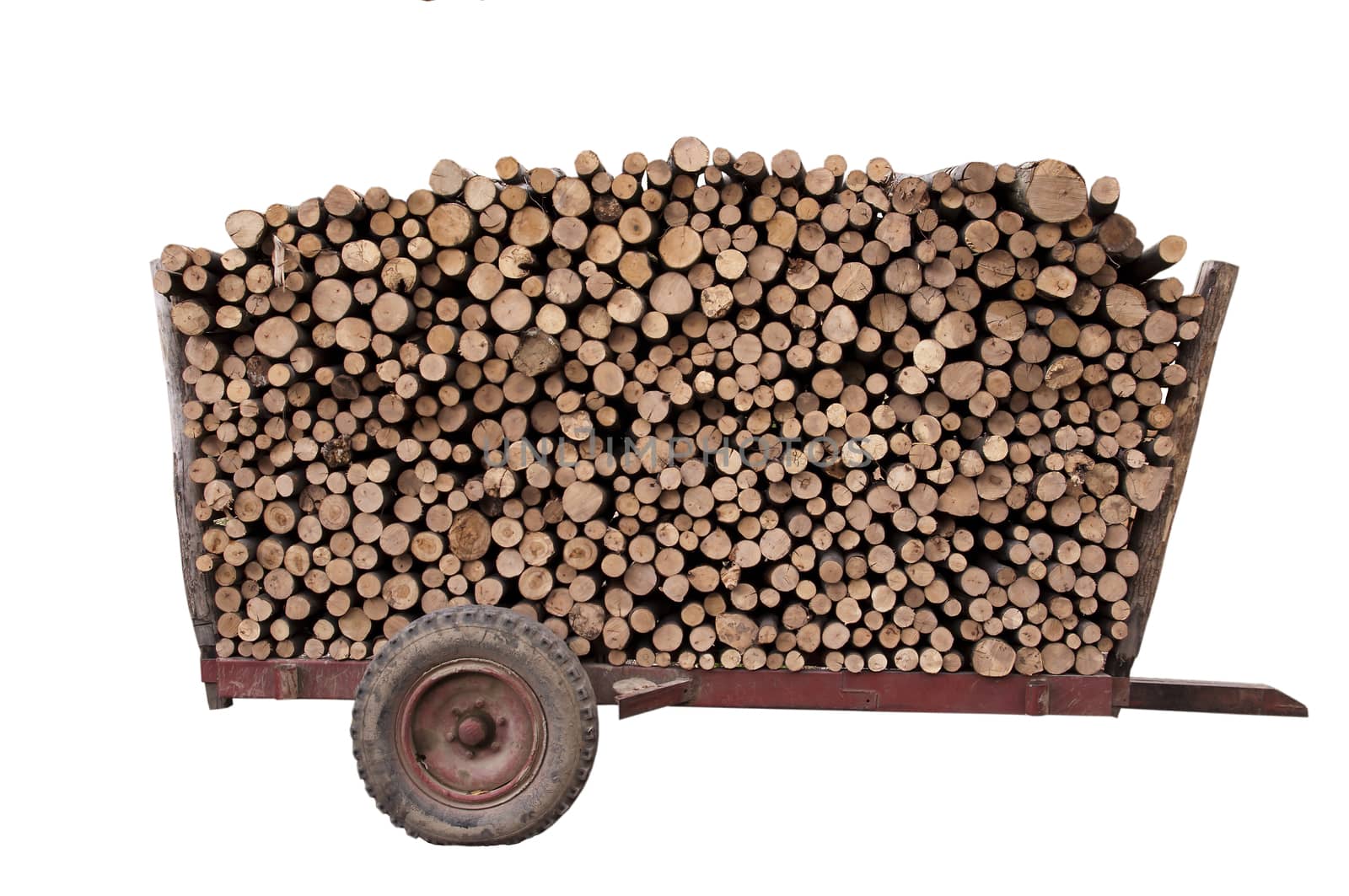 firewood on a trailer by pozezan