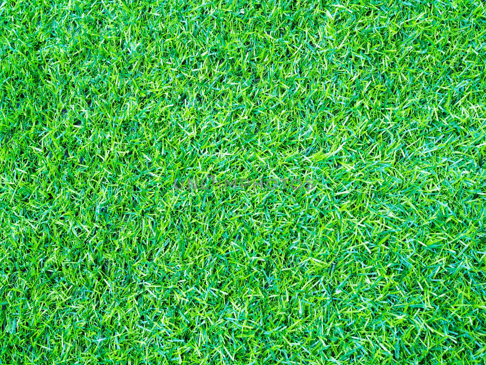 Banner with green lawn grass background with copy space by kittima05