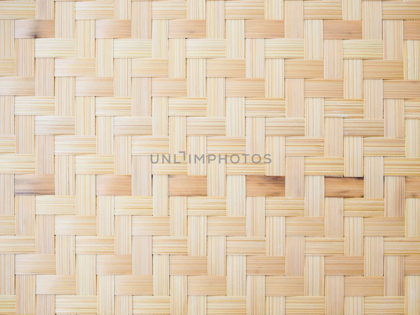 Background with weave bamboo pattern, Traditional wickerwork by kittima05