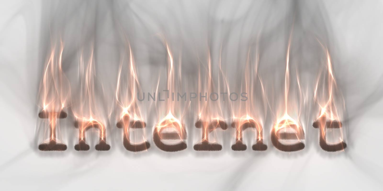 Banner of internet security buzzword text done with kirlian aura by MP_foto71