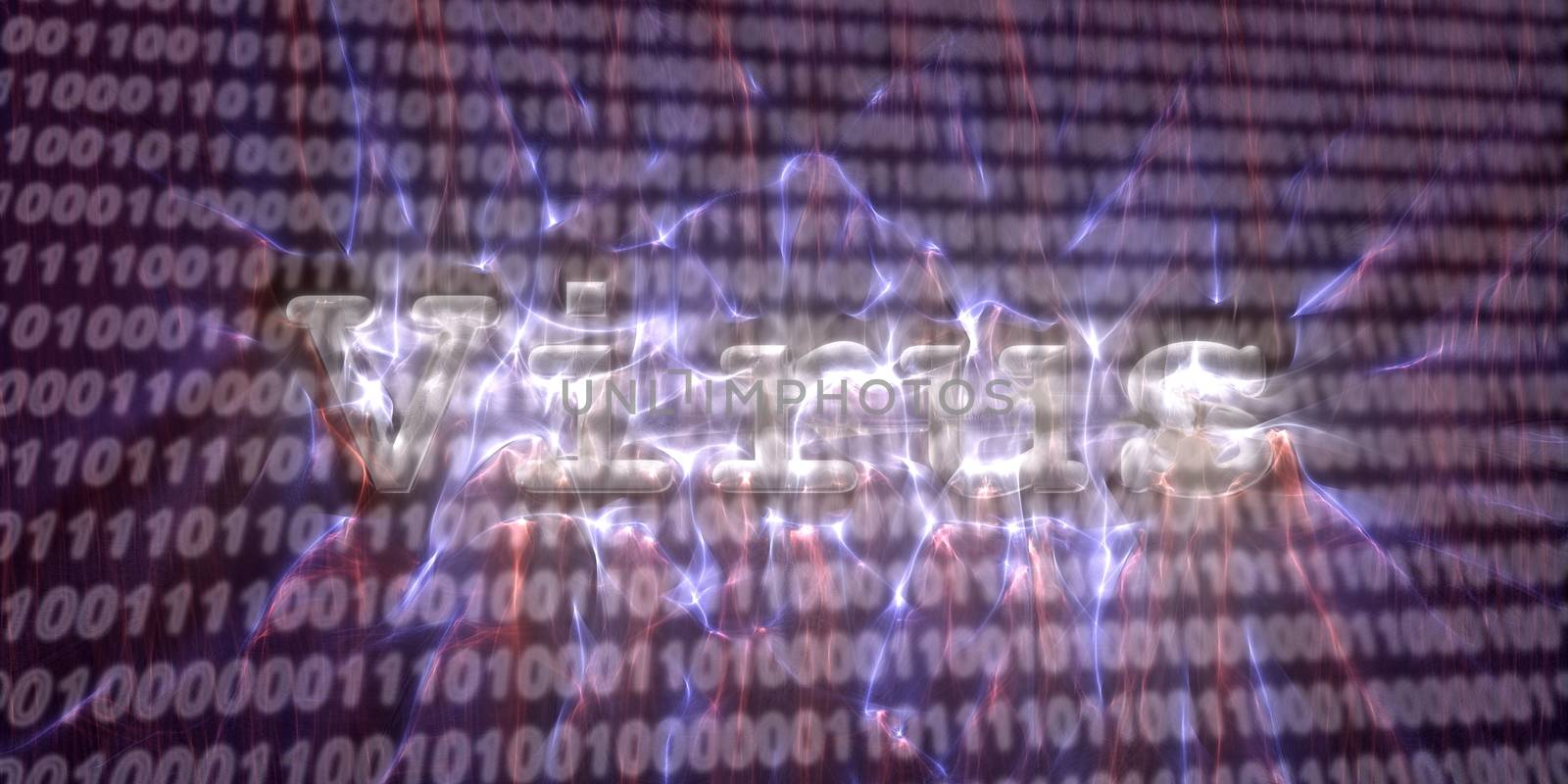 Banner of internet security buzzword text done with kirlian aura by MP_foto71