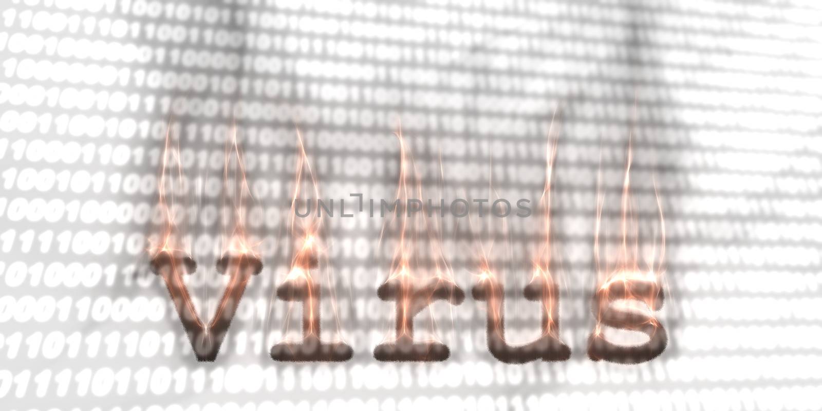Banner of internet security buzzword text done with kirlian aura by MP_foto71
