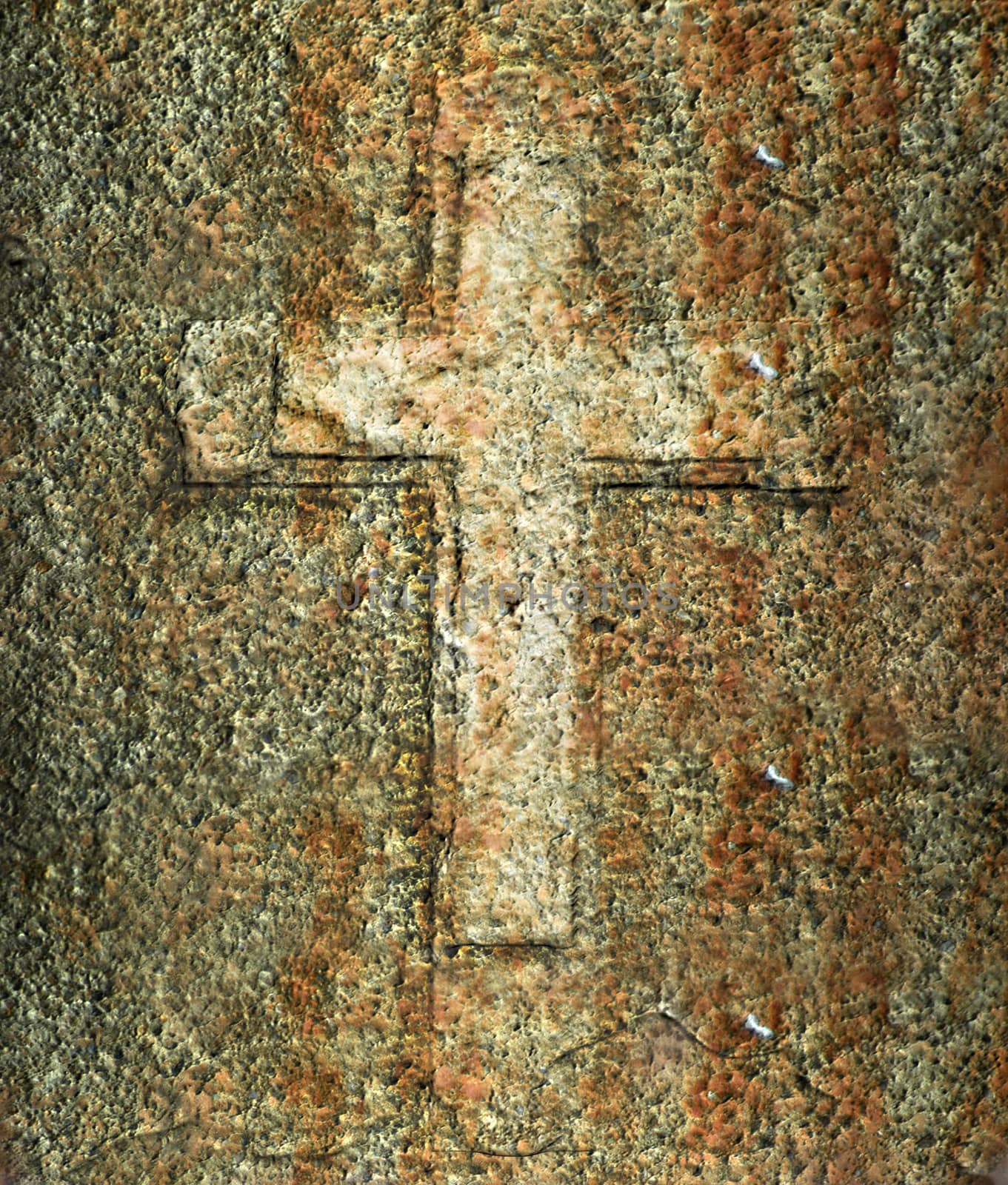 Cross on the strange wall by vitanovski
