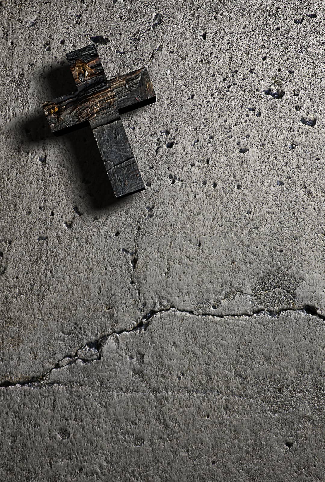 Cross on the wall by vitanovski