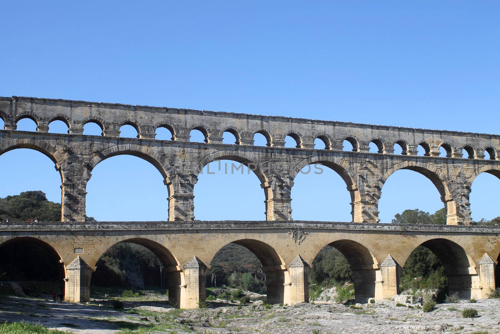 Pont du gard, ancient Roman aqueduct in France