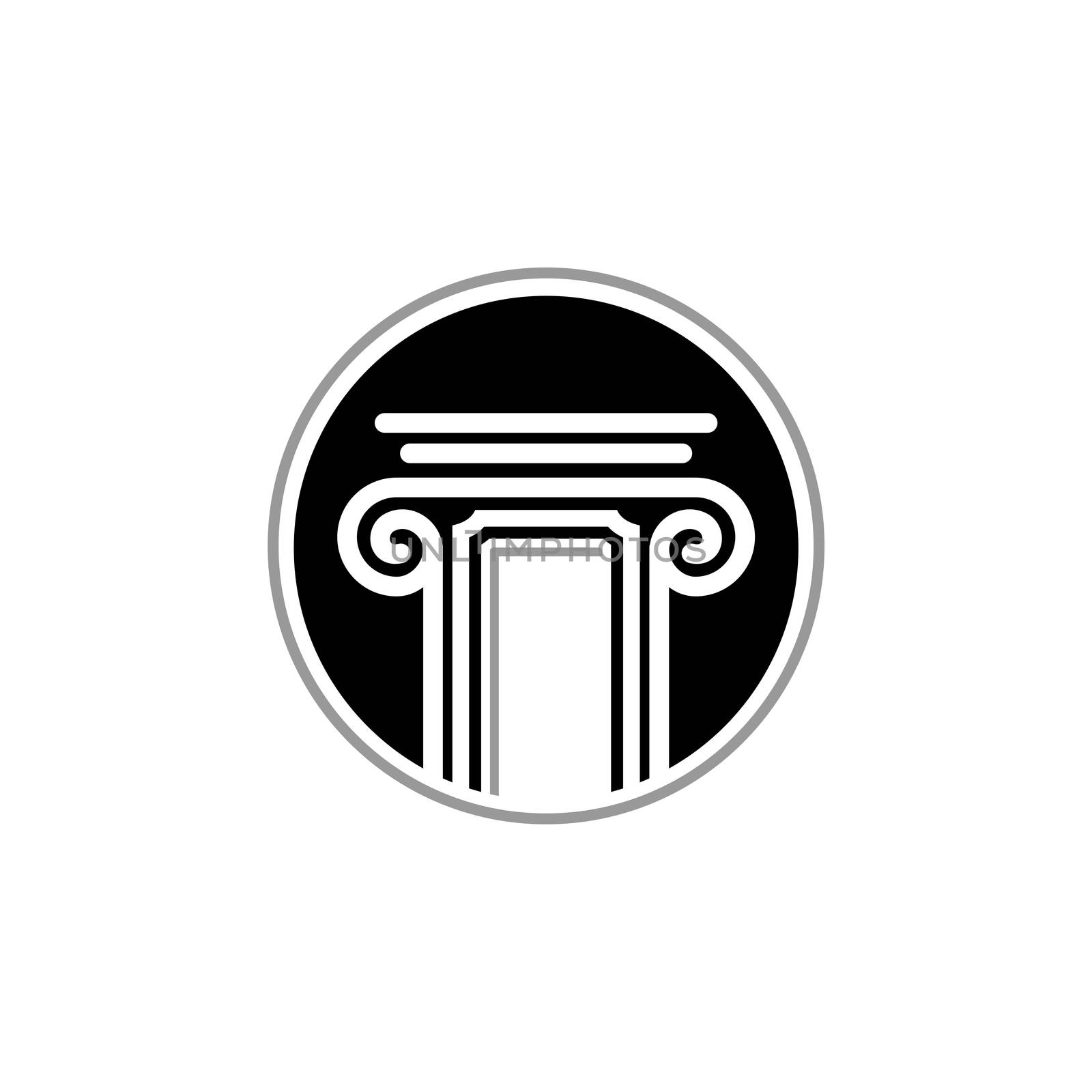 Pillar Justice vector Logo Template Illustration Design. Vector EPS 10.