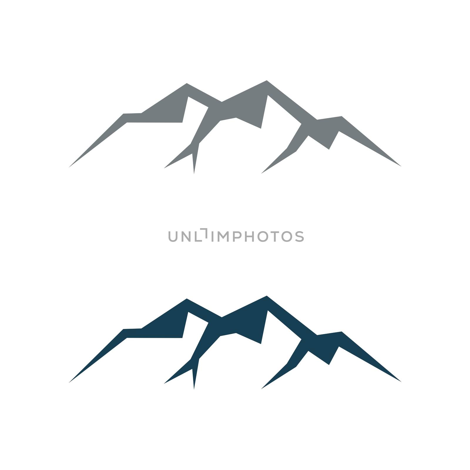 Mountain line vector Logo Template Illustration Design. Vector EPS 10.