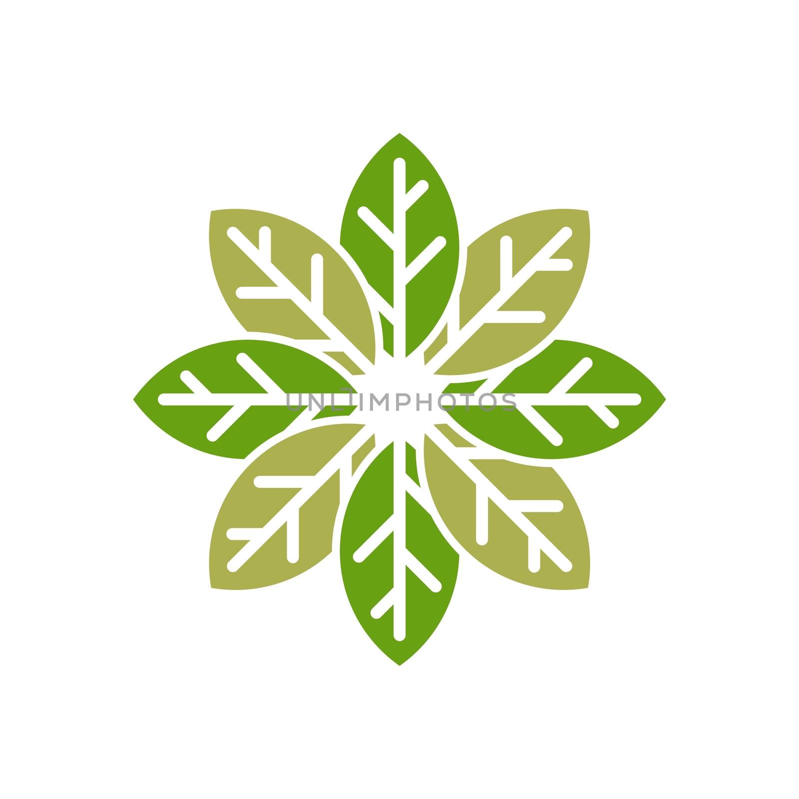 Circle Green Leaf Logo Template Illustration Design. Vector EPS 10. by soponyono1