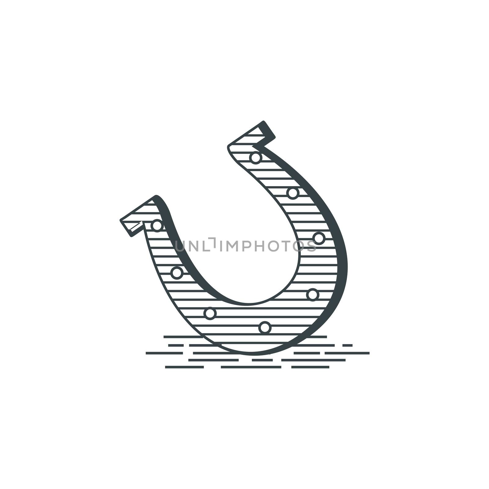 Horseshoe Vector icon Logo Template Illustration Design. Vector EPS 10.