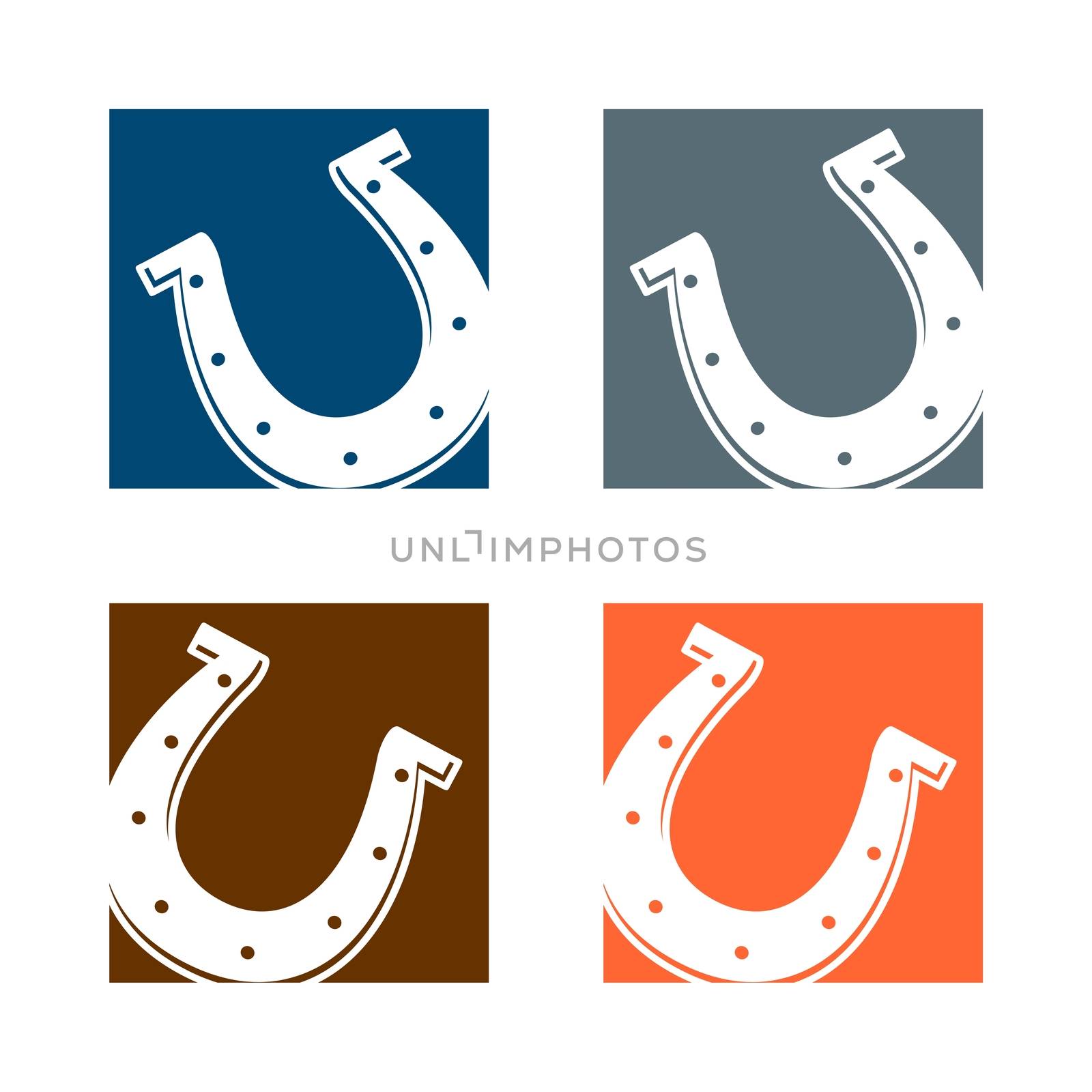 Horseshoe Vector icon Logo Template Illustration Design. Vector EPS 10. by soponyono1