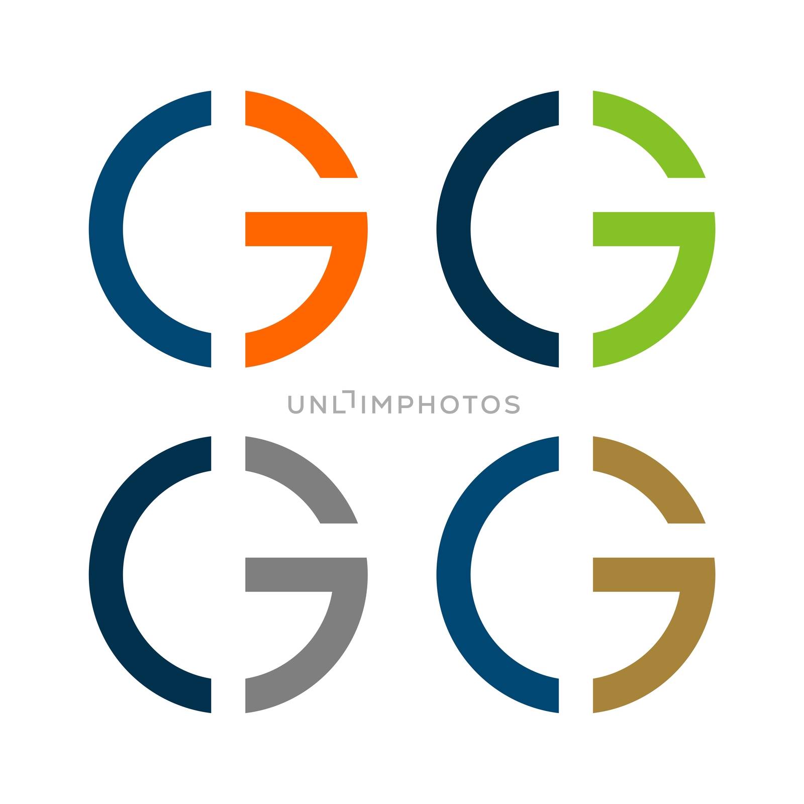 G and C Letter Logo Template Illustration Design. Vector EPS 10.