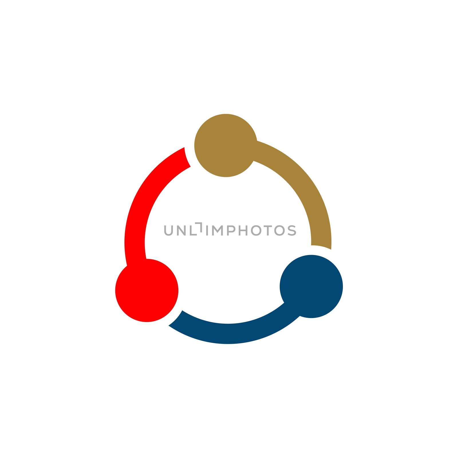 Teamwork Circle vector Logo Template Illustration Design. Vector EPS 10. by soponyono1