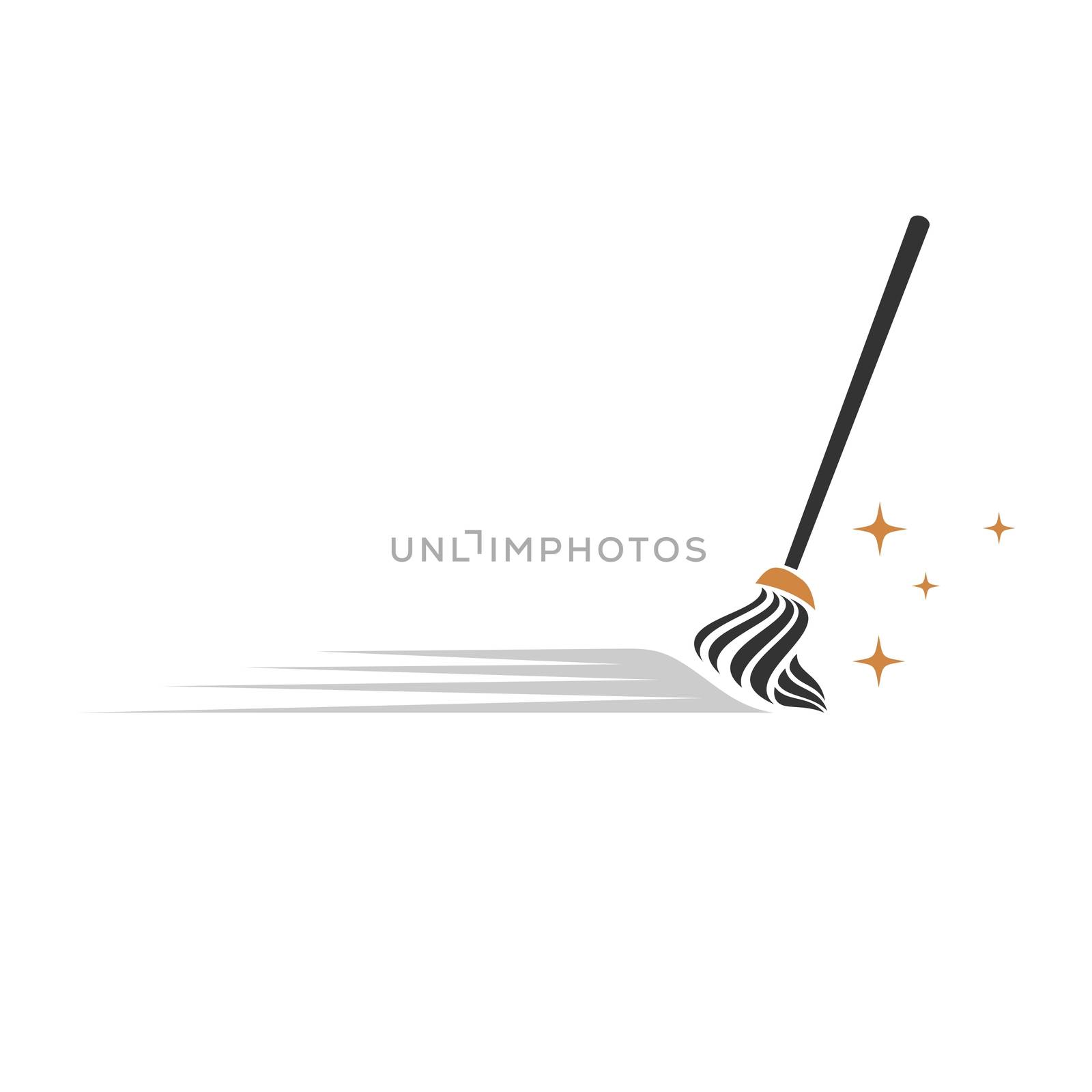 Broom Cleaning Service vector Logo template Illustration Design. Vector EPS 10.