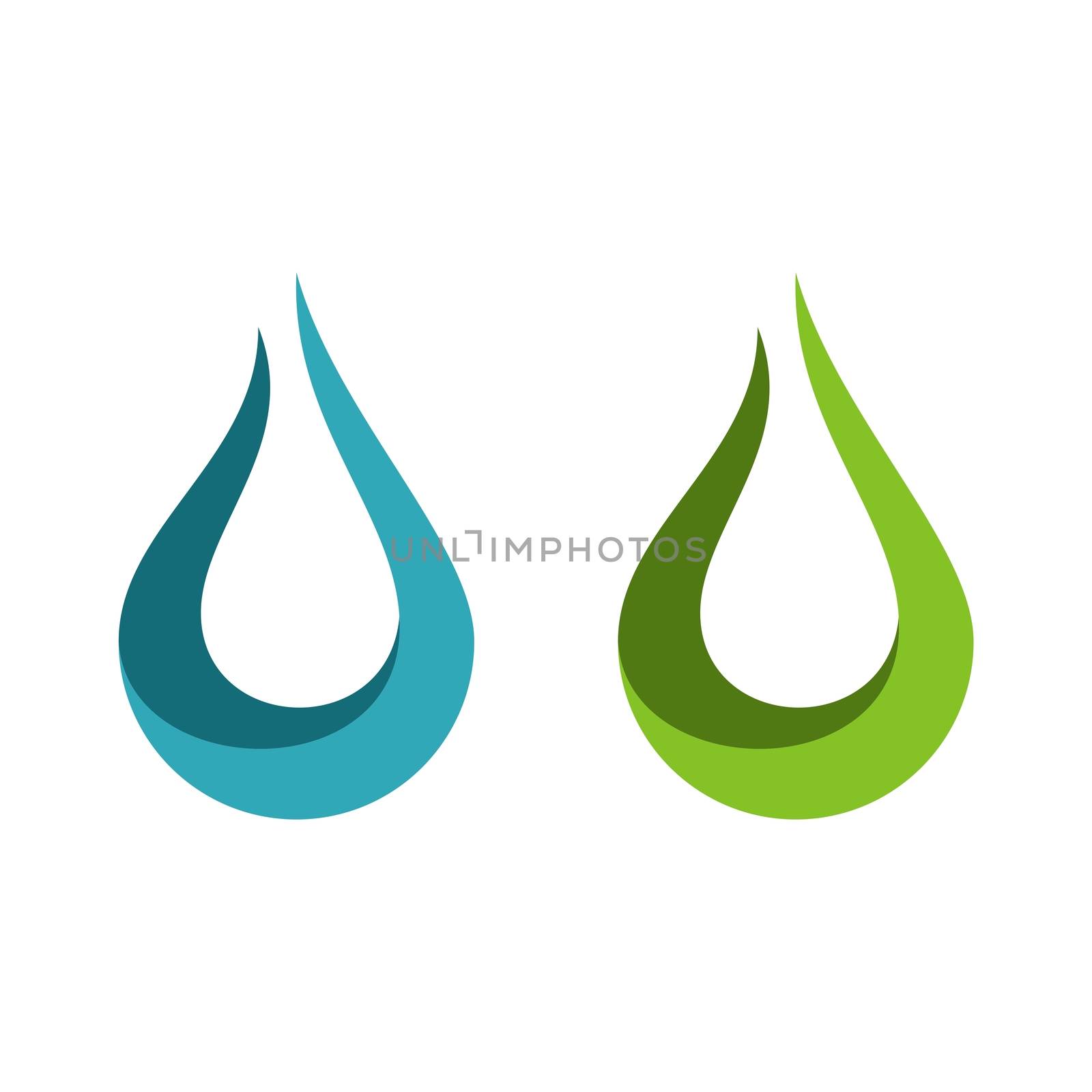 Drop Water Decorative Logo Template Illustration Design. Vector EPS 10.
