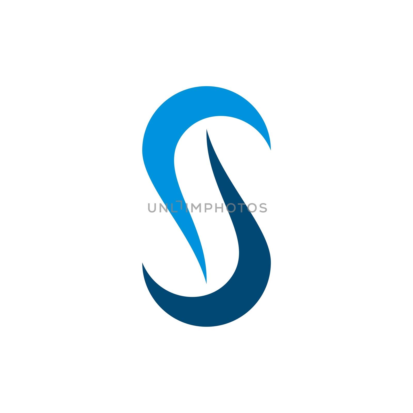 S Letter Swoosh Logo Template Illustration Design. Vector EPS 10.