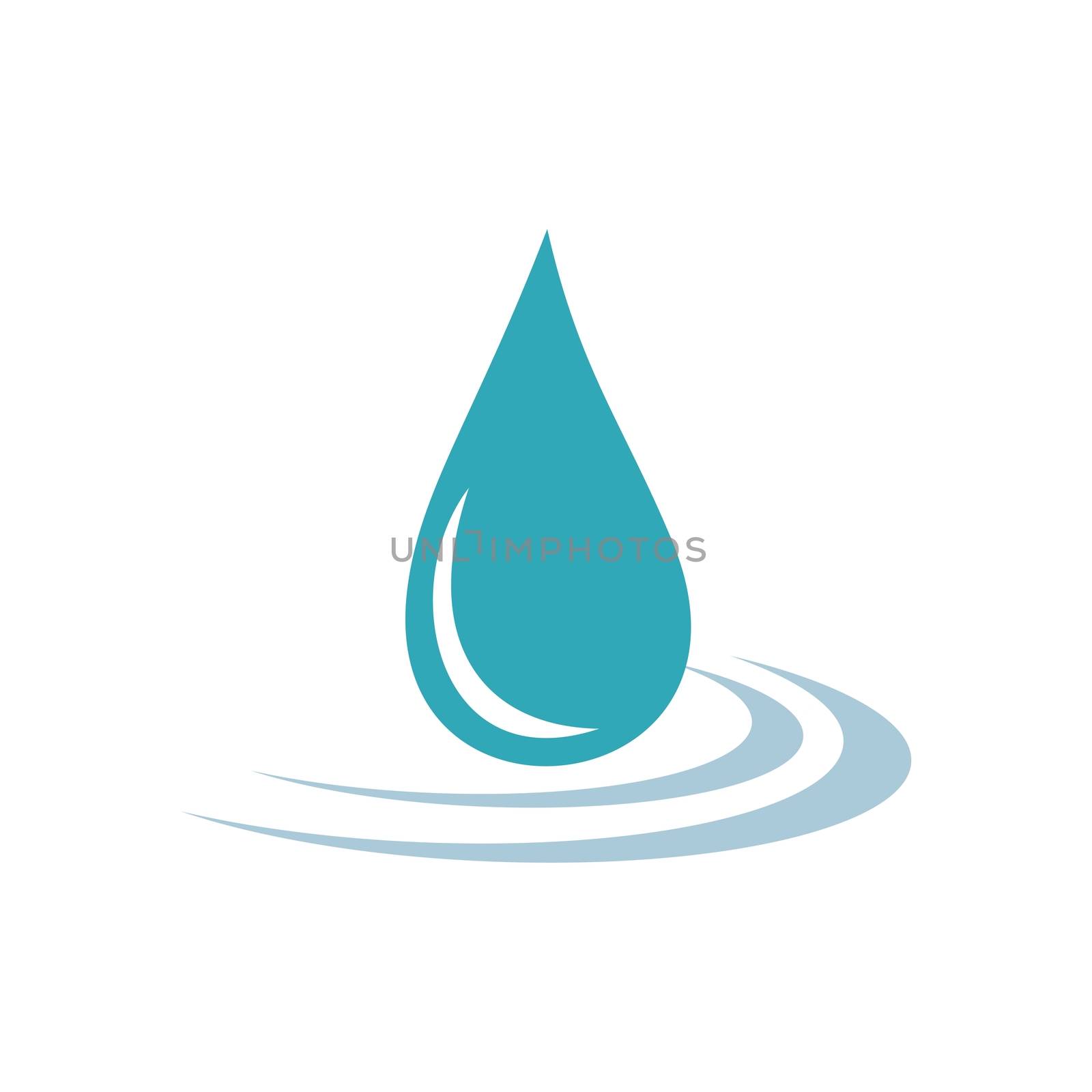 Drop Water Decorative Logo Template Illustration Design. Vector EPS 10. by soponyono1