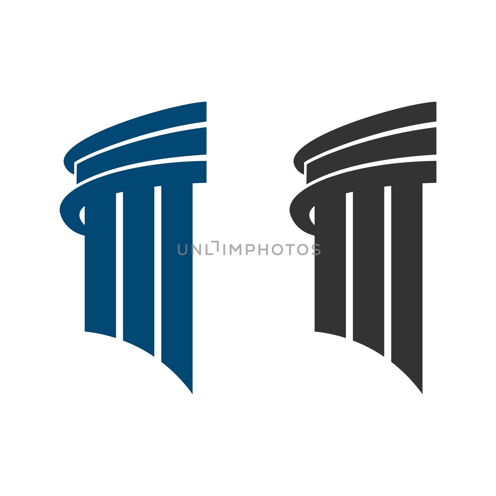 Pillar Building Law Office Logo Template Illustration Design. Vector EPS 10.
