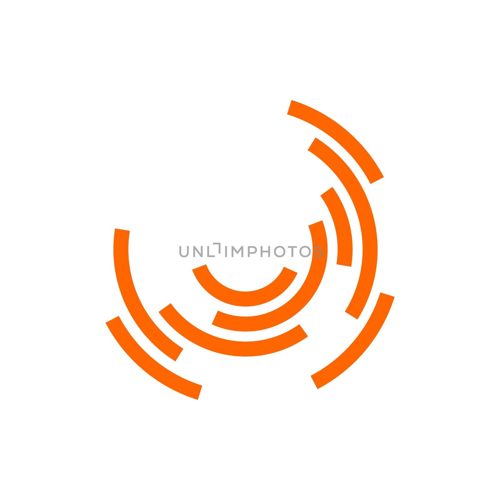 Orange Swirl vector Logo Template Illustration Design. Vector EPS 10.