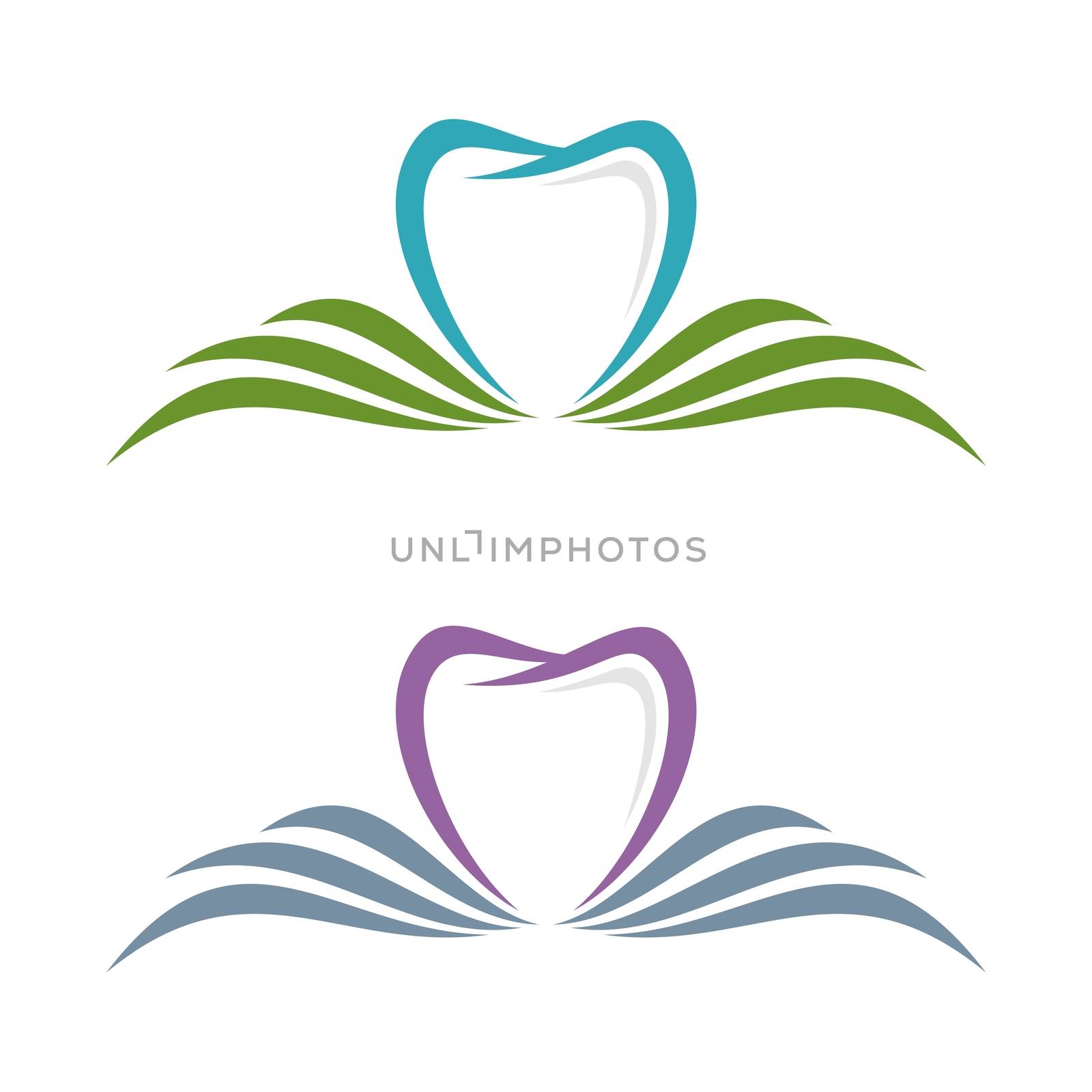 Tooth and Wing Dental Logo Template Illustration Design. Vector EPS 10. by soponyono1