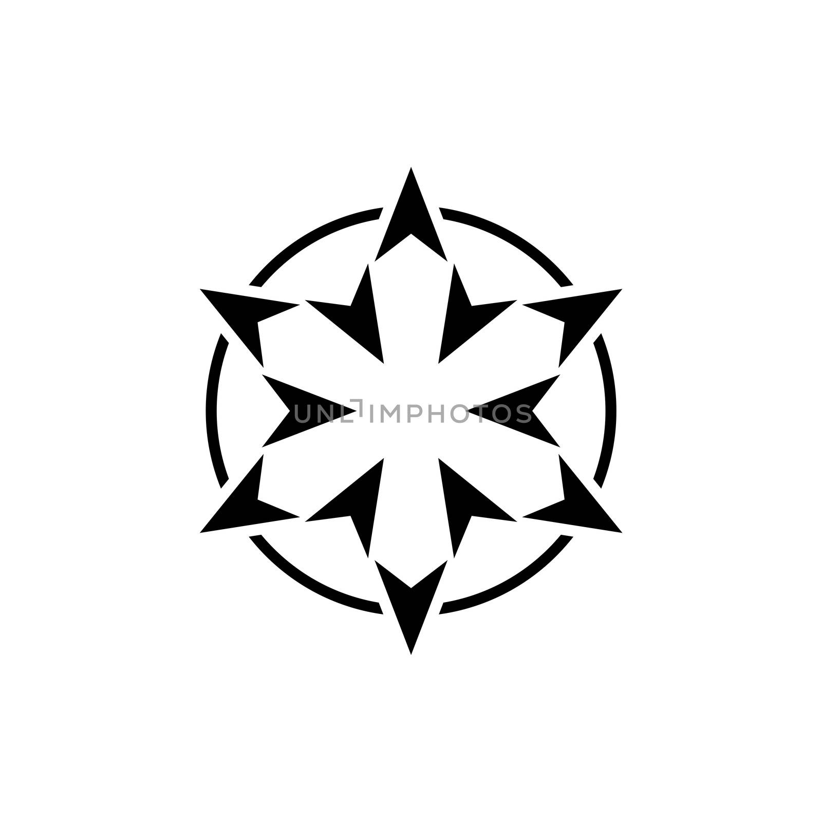 Flower Star Decorative Logo Template Illustration Design. Vector EPS 10.