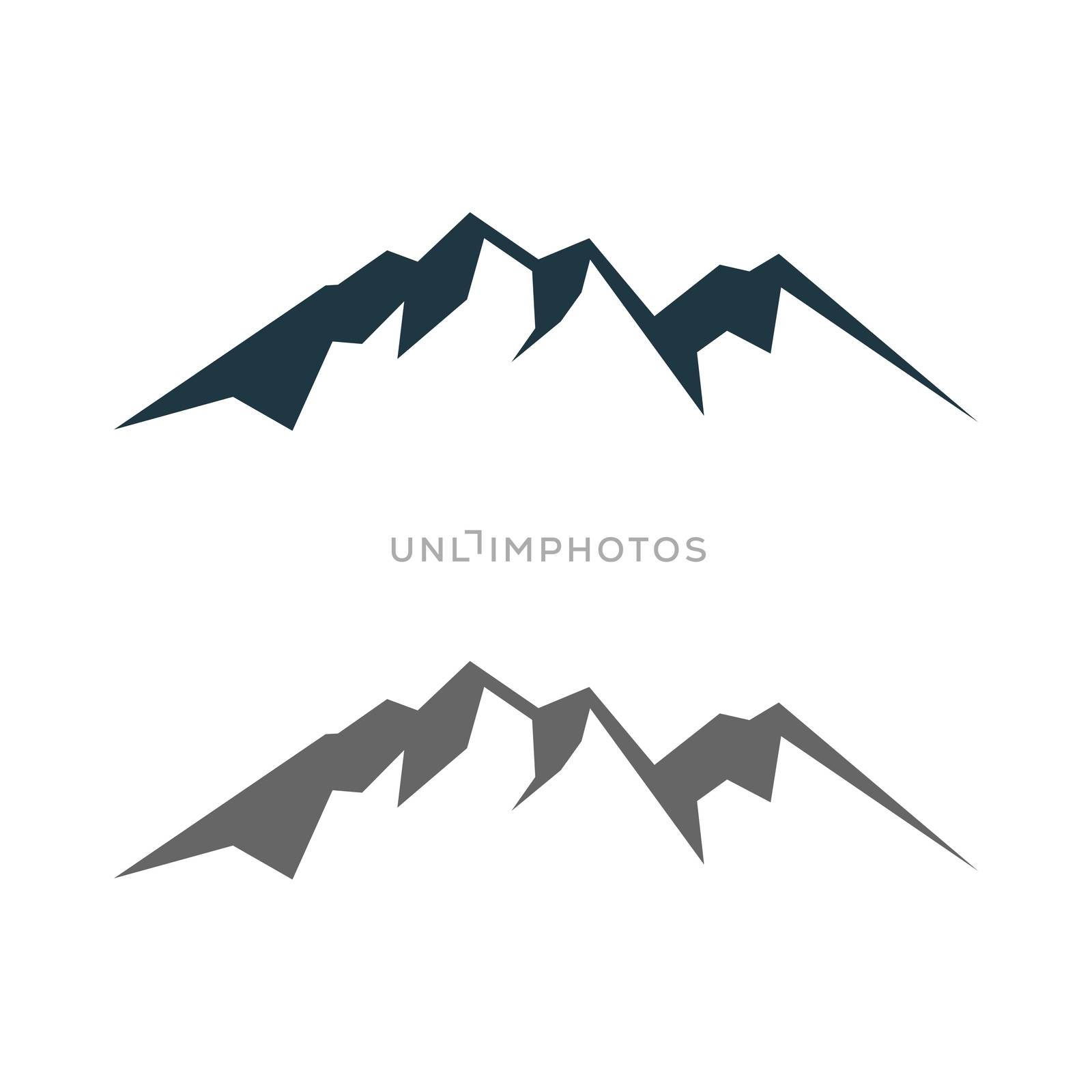 Mountain icon Logo vector Template Illustration Design. Vector EPS 10.